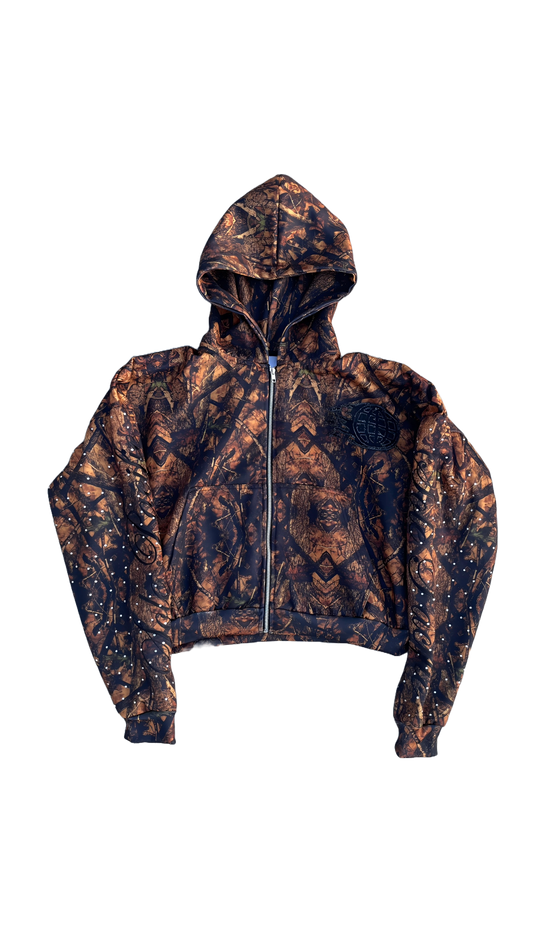 Cinder 'Cursive' Zip-up