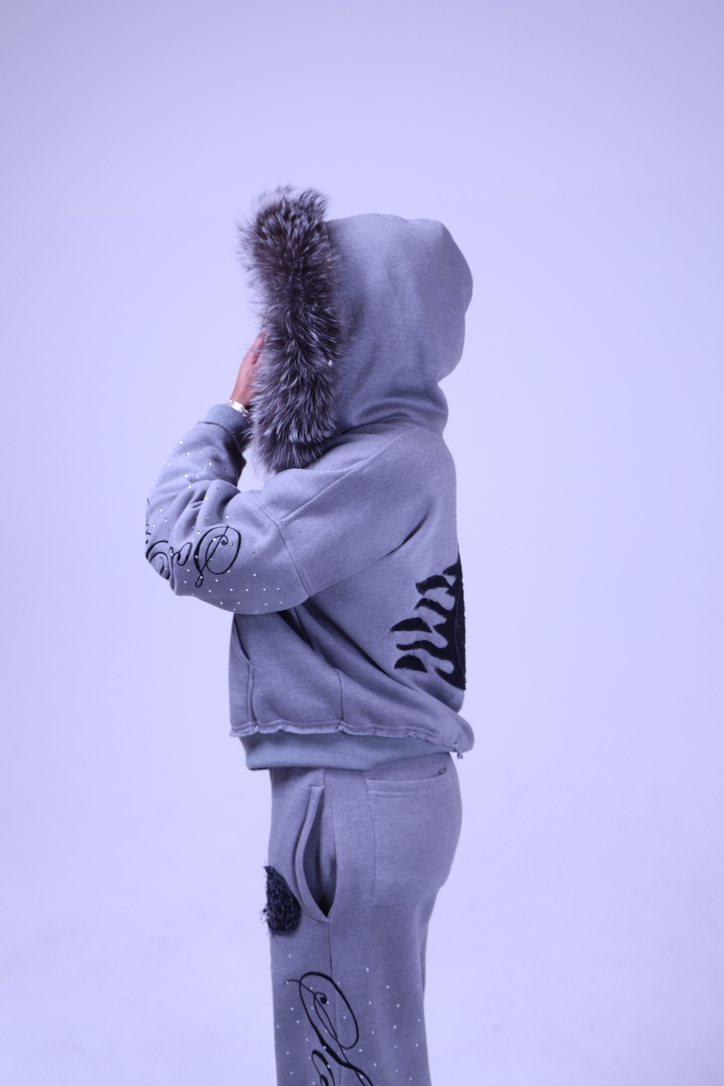 Concrete “Cursive” Hoodie