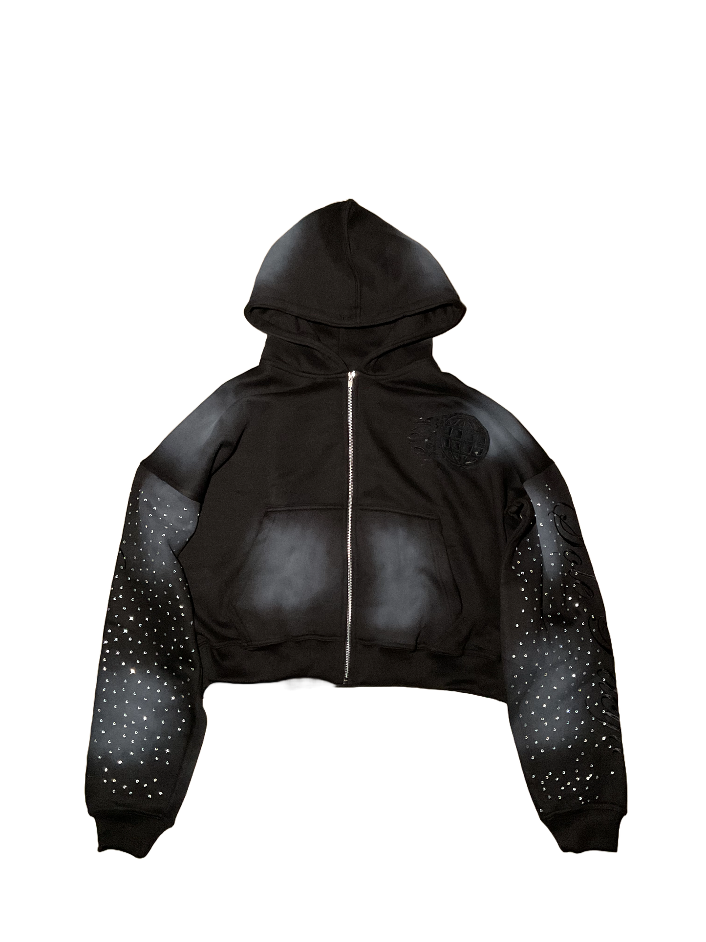 Onyx ‘Cursive’ Zipup Hoodie