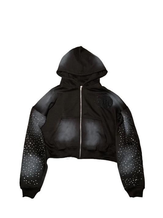 Onyx ‘Cursive’ Zipup Hoodie